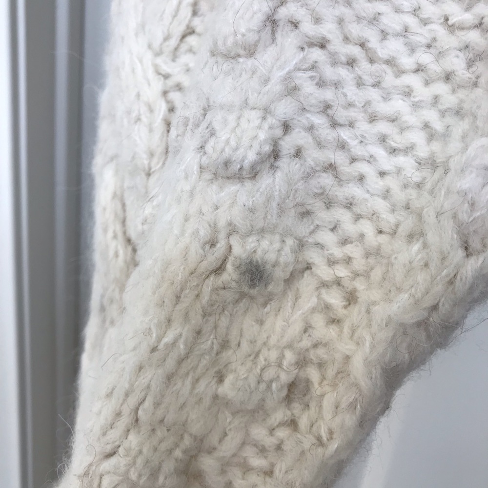 Zara Knit Cardigan Jewel Button Cream Ivory - Picture 15 of 16